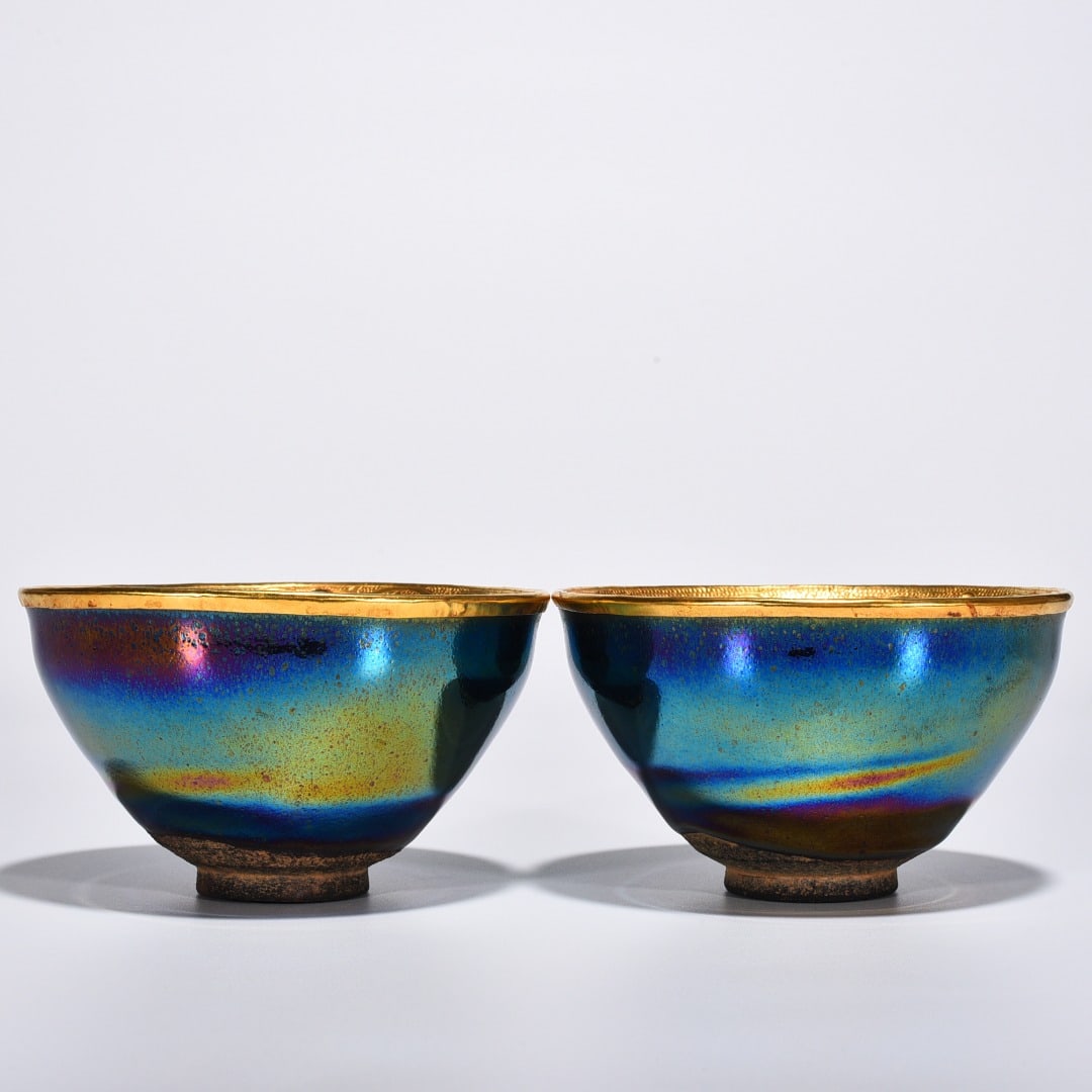 Song Dynasty Jianyao seven-color lamp engraved gilt and inlaid with gems: Size: Width 12.3 cm - Height 7.2 cm Materials: Porcelain Time Period: Song dynasty Manufactured Date: 10th-c Period Object: Chinese Antique ⛨ Purchase With Confidence ✔ Verified Auc