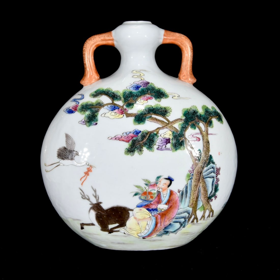 Chinese famille rose porcelain vase Qing dynasty Qianlong Mark & Period: Size: Height 22 cm - Width 20 cm Materials: Porcelain Time Period: Qing dynasty Manufactured Date: Qianlong Mark & Period Object: Chinese Antique ⛨ Purchase With Confidence ✔ Verifi