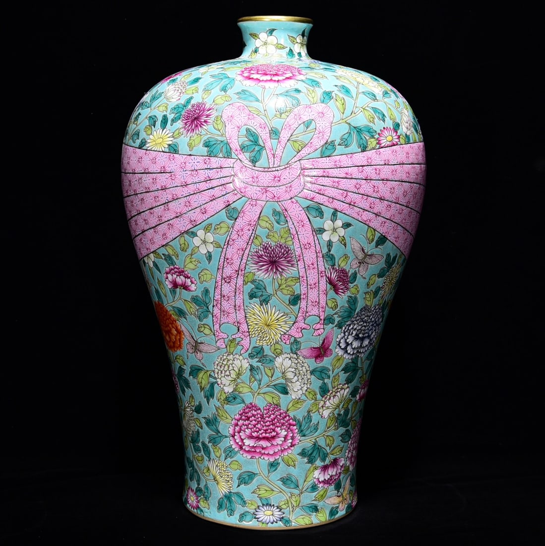 Chinese famille rose porcelain vase Qing dynasty Qianlong Mark & Period (1 of 9)