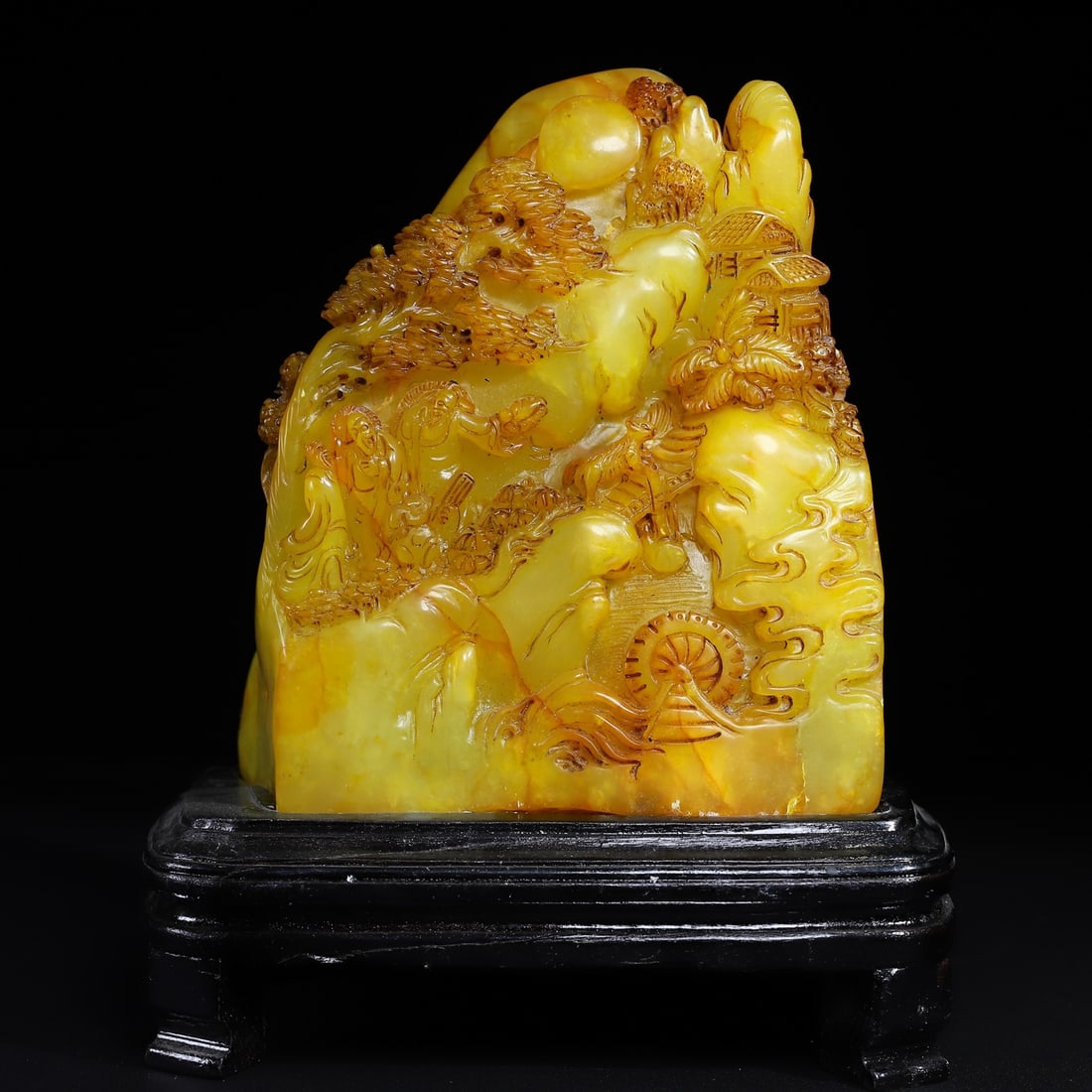 Chinese natural shoushan stone carved seal Qing dynasty: Size: Height 18.5 cm - Width 16 cm Materials: Natural Shoushan stone Time Period: Qing dynasty Manufactured Date: Qianlong Period Object: Chinese Antique ⛨ Purchase With Confidence ✔