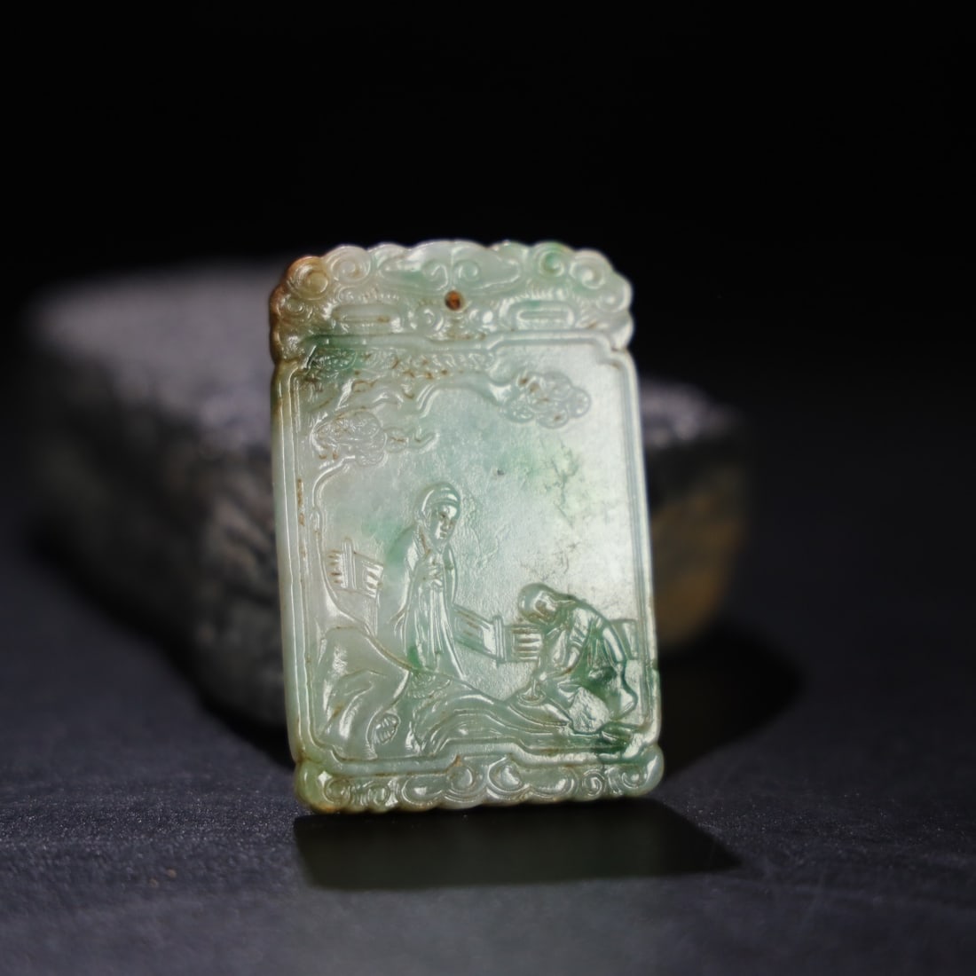 Chinese natural jade carved ornaments (1 of 9)