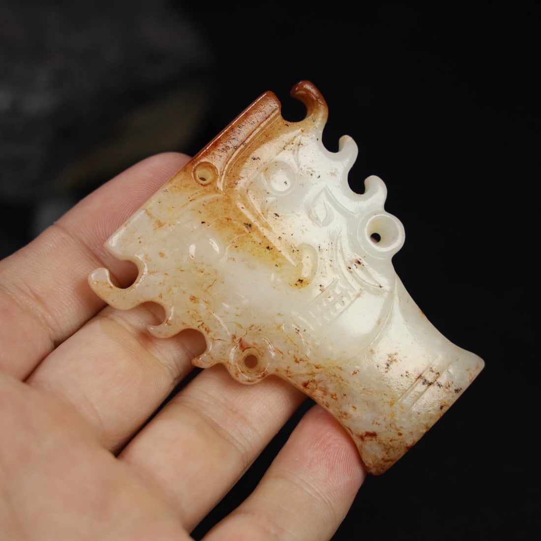 Chinese natural jade carved ornaments Qing dynasty (1 of 9)