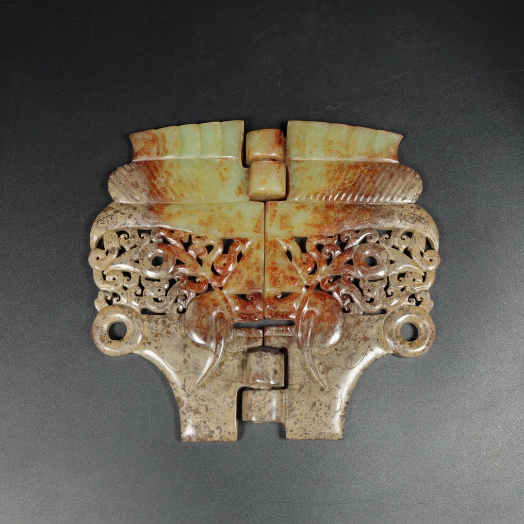 Chinese archaic jade carved ornaments (1 of 9)