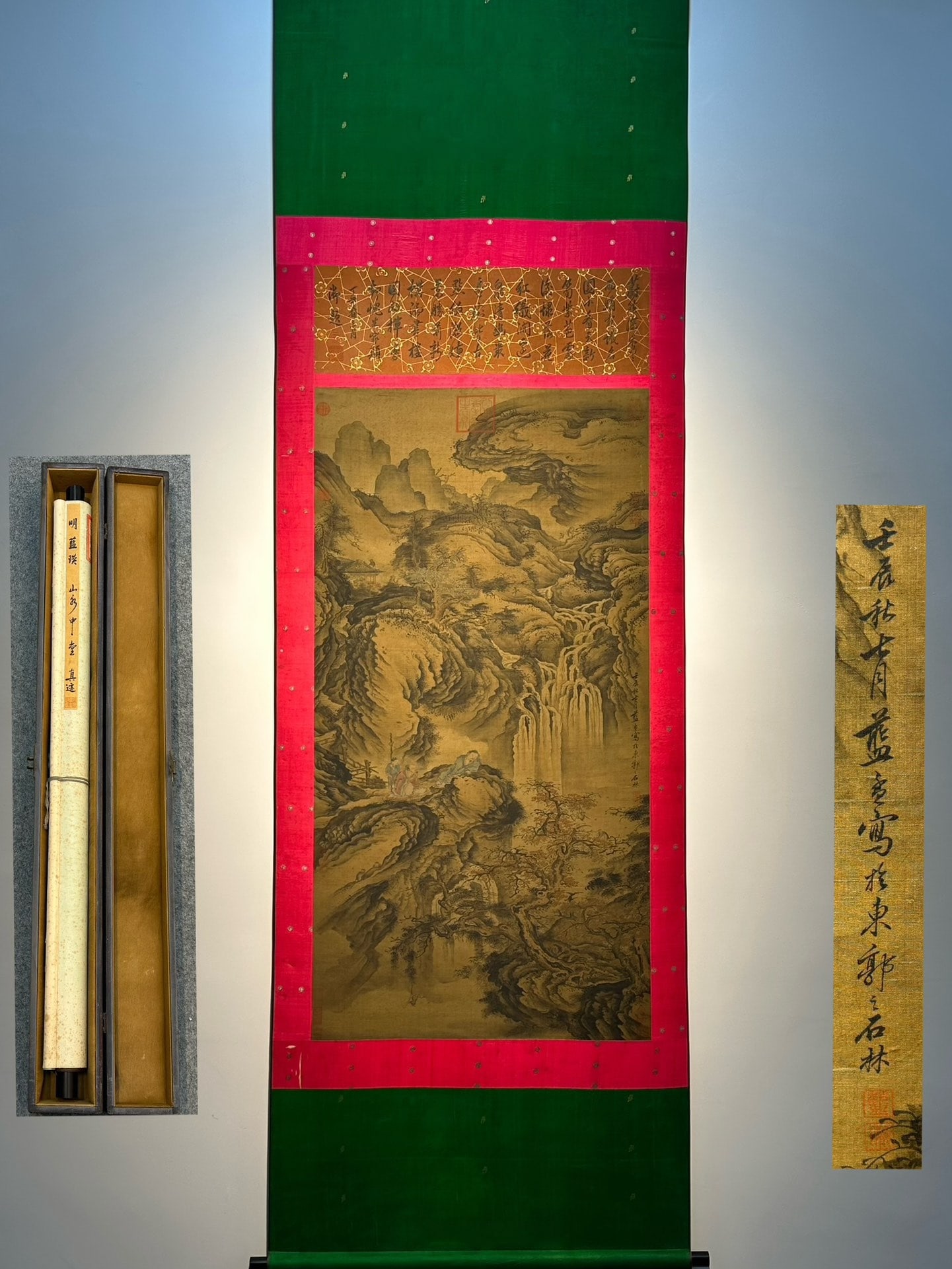 Chinese scroll painting Ming dynasty Lan Ying (1 of 9)