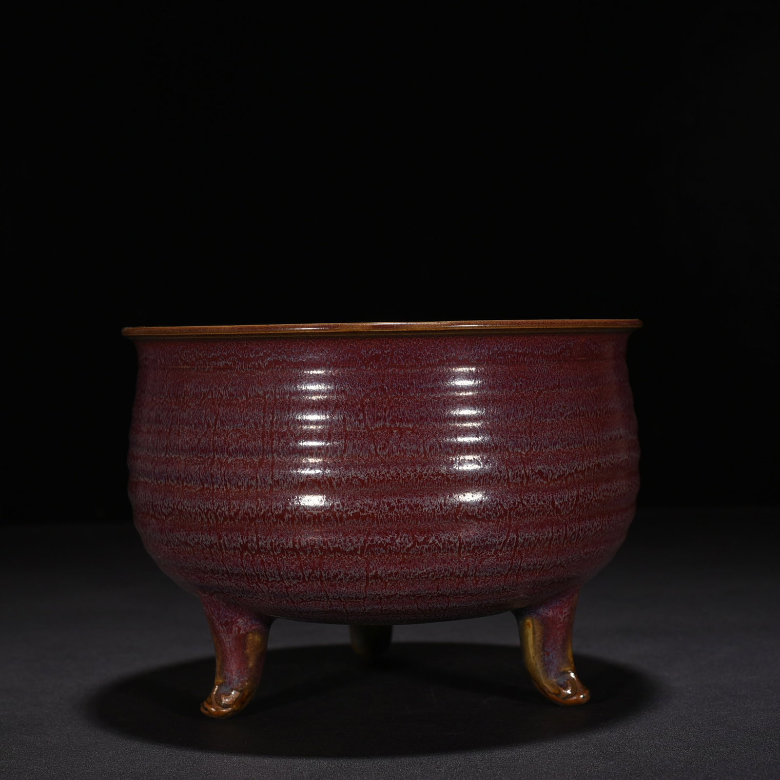 Song Dynasty Jun kiln rose purple glaze three-legged furnace: Size: Width 19 cm - Height 13.5 cm Materials: Porcelain Time Period: Song dynasty Manufactured Date: 10th-c Period Object: Chinese Antique ⛨ Purchase With Confidence ✔ Verified Auct