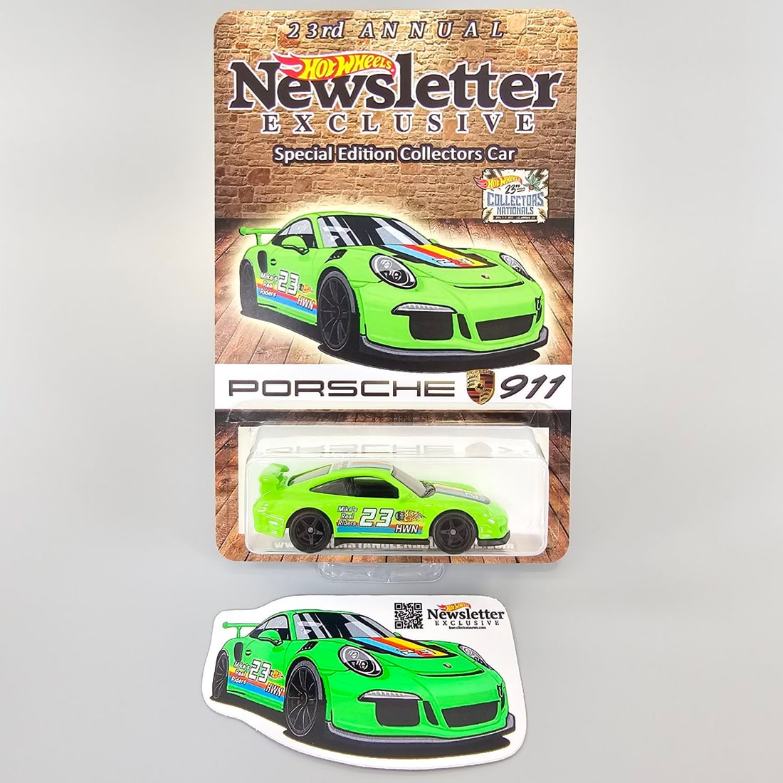 Hot Wheels Convention Newsletter Porsche Green (1 of 2)