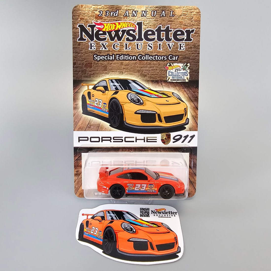 Hot wheels convention newsletter Porsche orange (1 of 2)