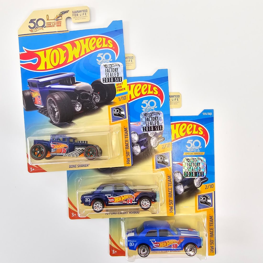Hot wheels Factory sealed Ultimate Chase, Super treasure hunt and Factory sealed mainline on 50th: (1) Ultimate Chase Bone Shaker, the only Ultimate Chase that Hot Wheels has released to date was this version. This particular one is from a Factory Sealed complete set released that same year and lim