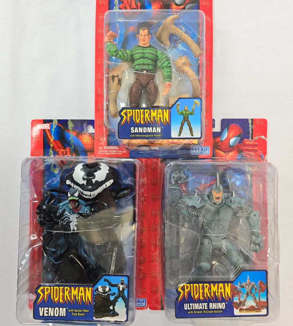 Marvel Toy Biz Spider man action figures lot of 3 (1 of 20)