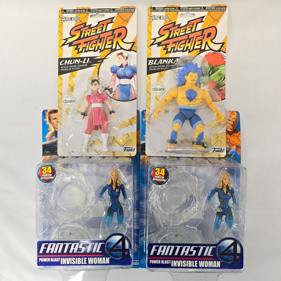 Street Fighter action figure chases and fantastic four figures (1 of 6)