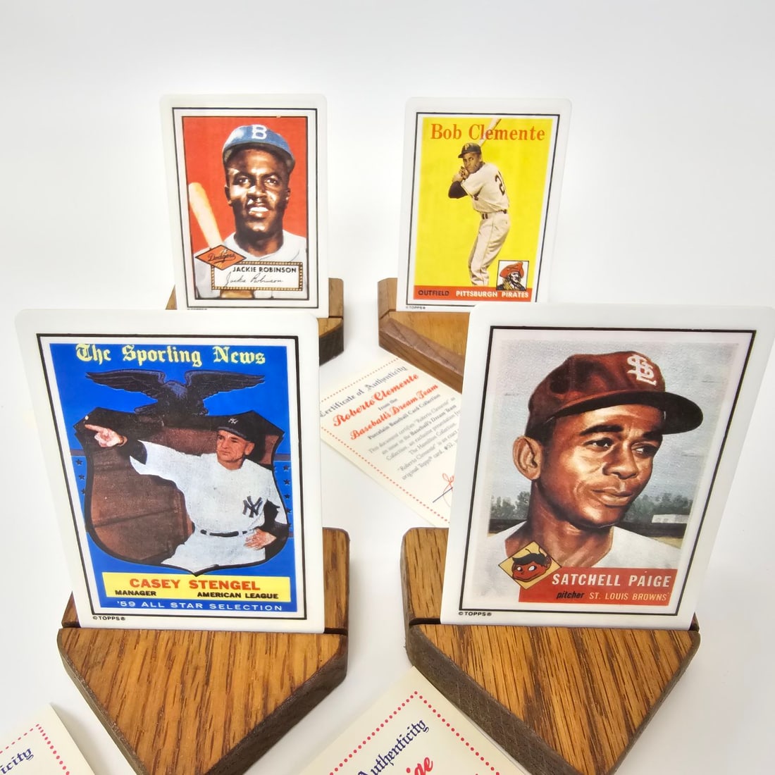 The Hamilton Collection Limited edition Porcelain baseball cards individually numbered with COA (1 of 15)