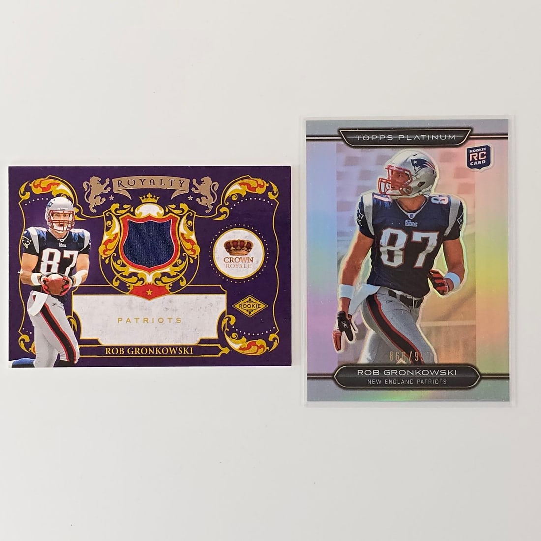 Rob Gronkowski Rookie card pair (1 of 20)