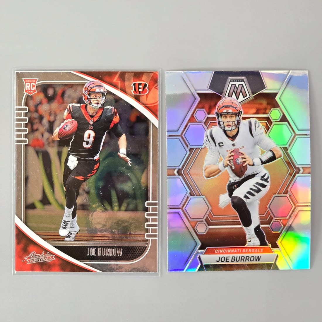 Joe Burrows Rookie card inserts (1 of 15)