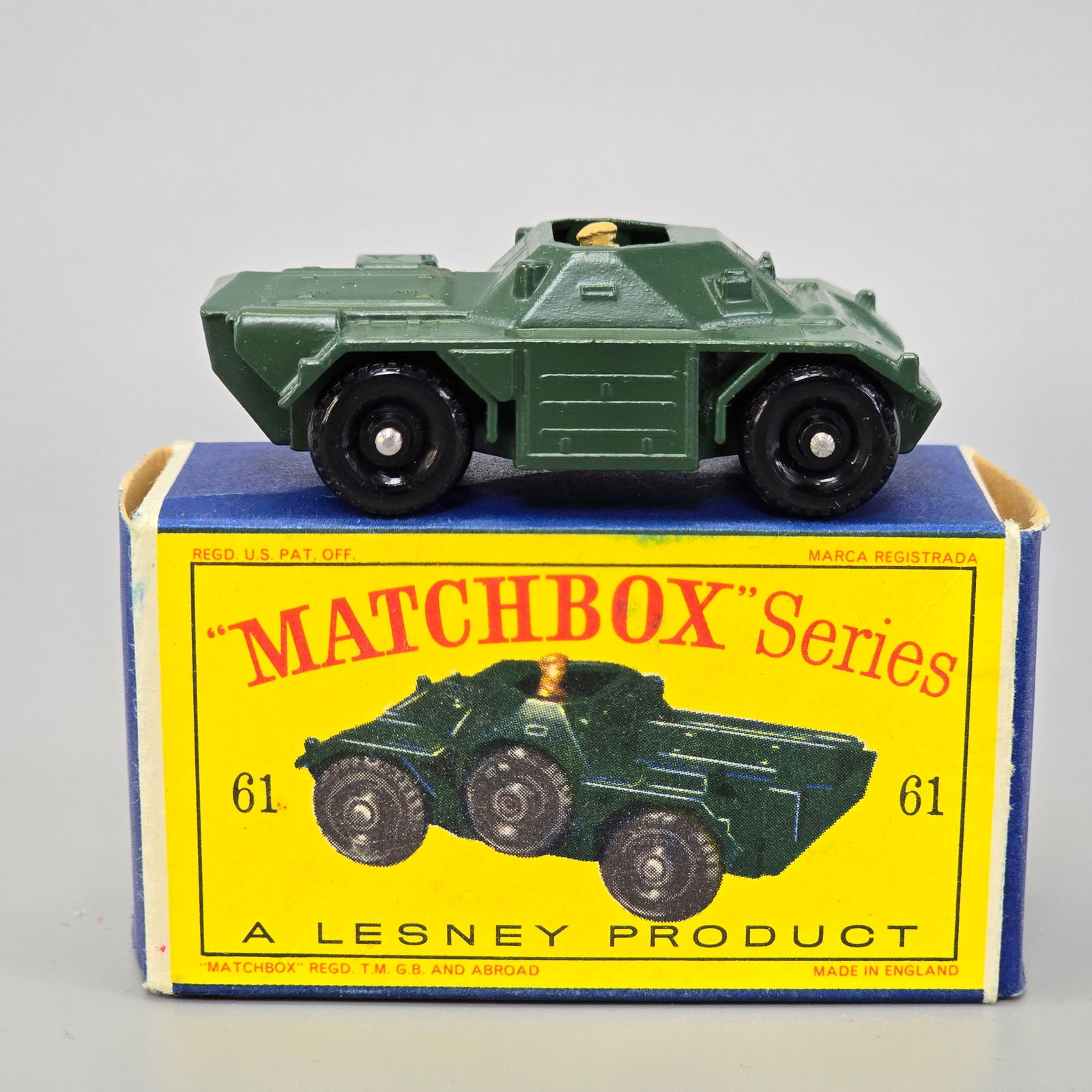 MATCHBOX 　No.61 Army Scout Car EXCELLENT Matchbox Series No. 61 Army Scout Car in original