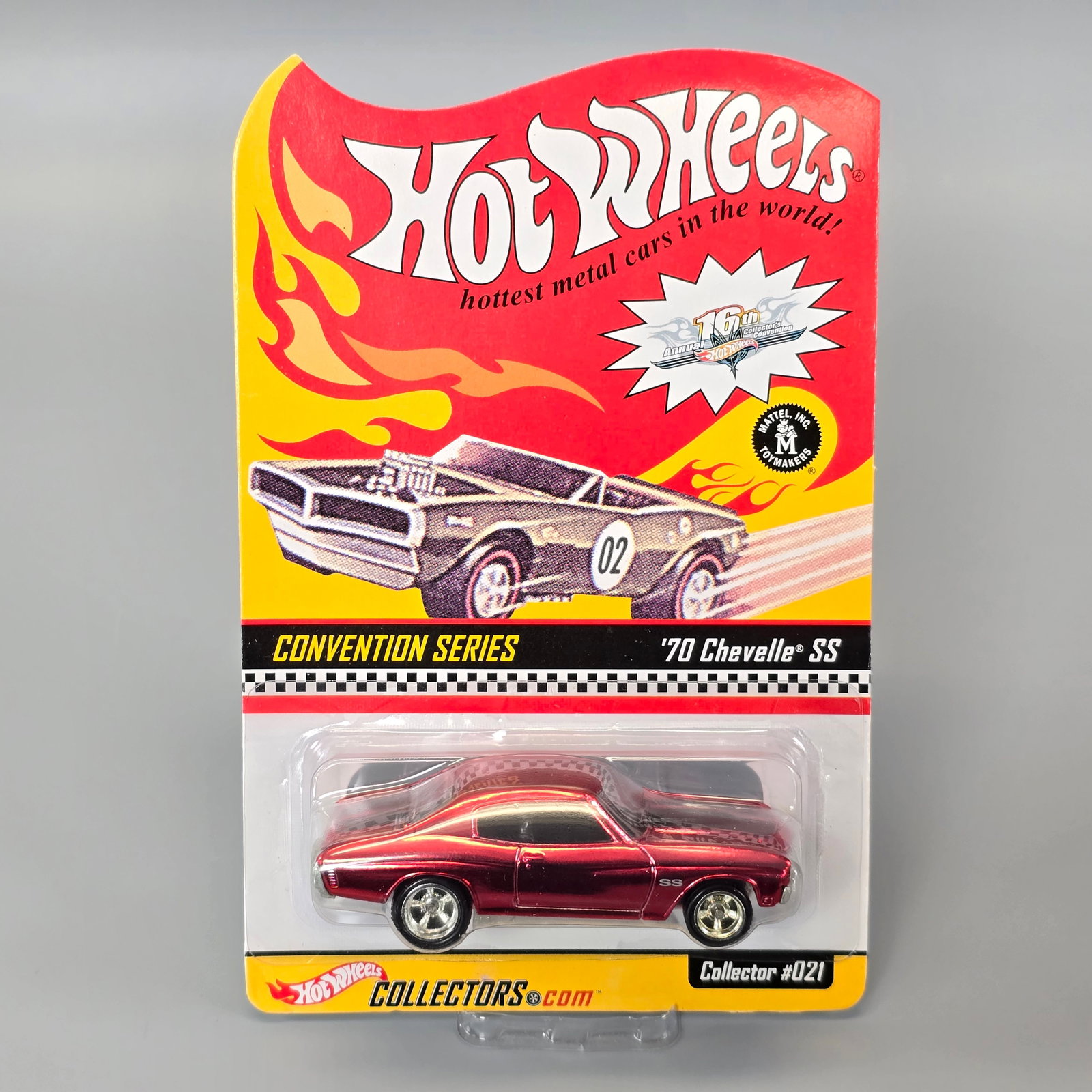 Hot Wheels 16th Annual Collectors Convention Chevelle: Card: very good but does have a bit of a soft lower left corner as shown Blister/Bubble: looks to be clear and firmly attached, little to no wear Item: unopened, no