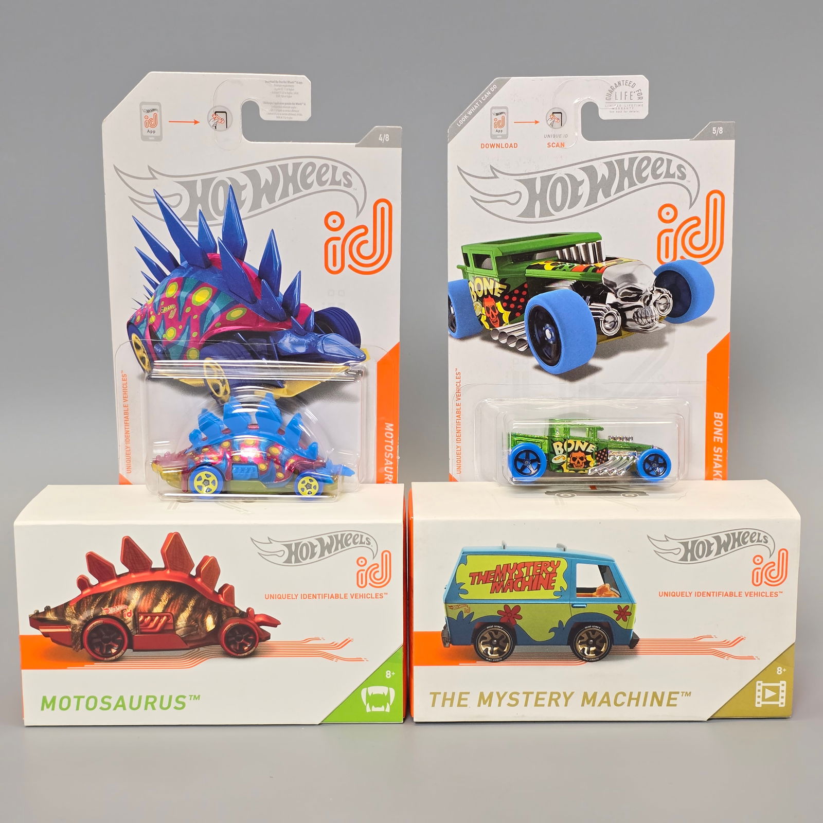 Hot Wheels ID lot of 4 pieces (1 of 8)