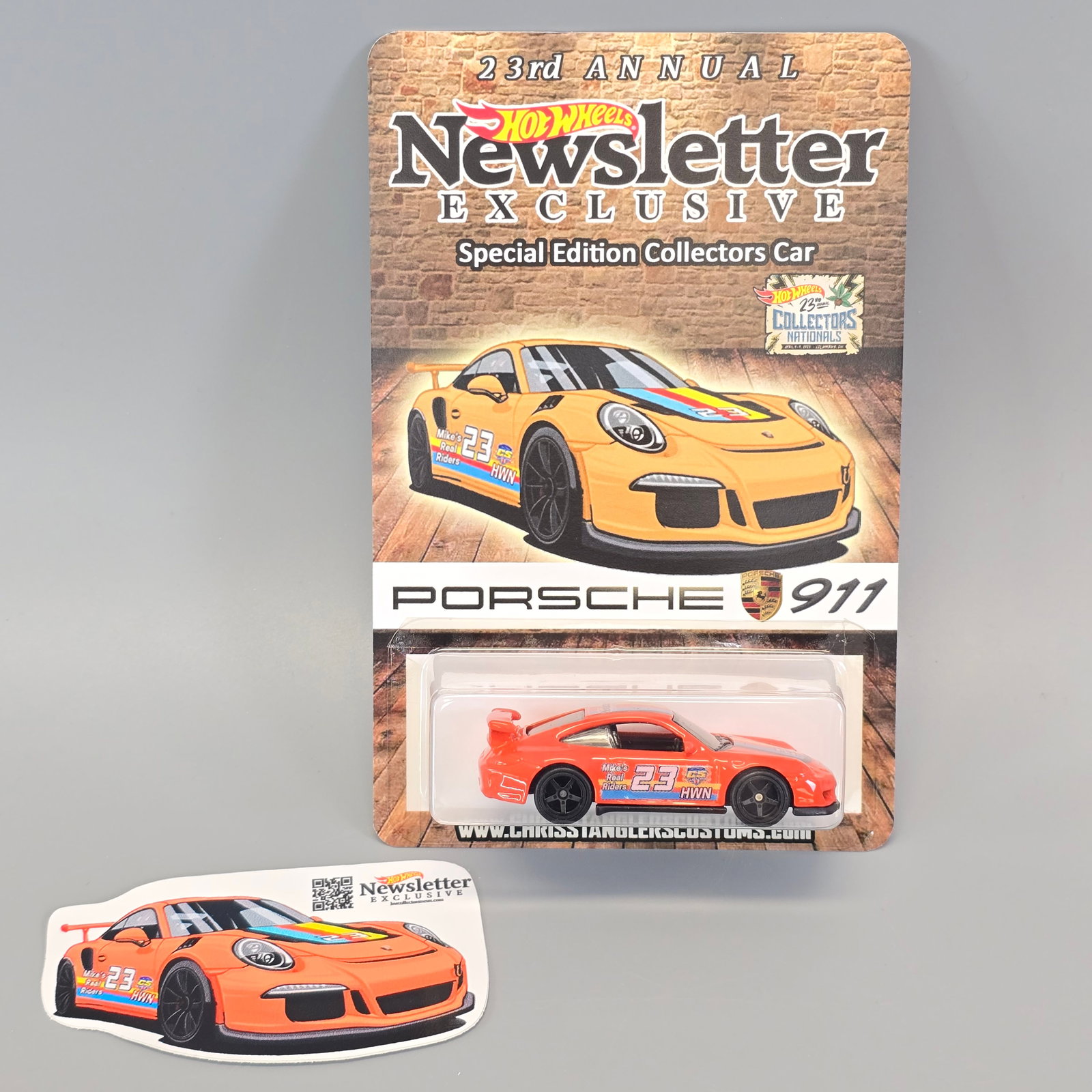 Hot Wheels Newsletter Porsche 23rd Collectors Nationals: Card: excellent with no issues of note Blister/Bubble: looks to be clear and firmly attached, little to no wear Item: unopened, no not