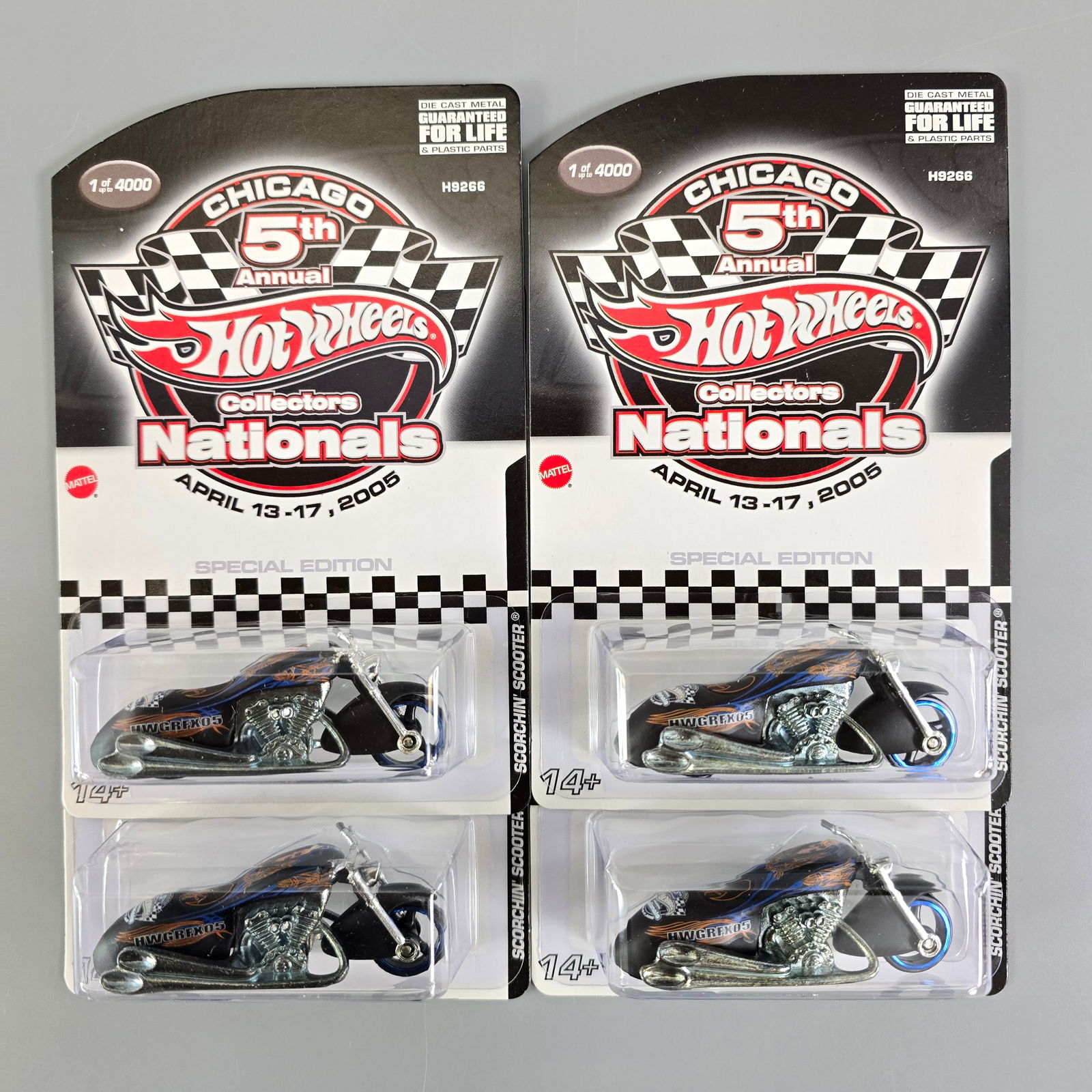 Hot Wheels 5th Nationals Scorchin' Scooter lot of 4 (1 of 13)