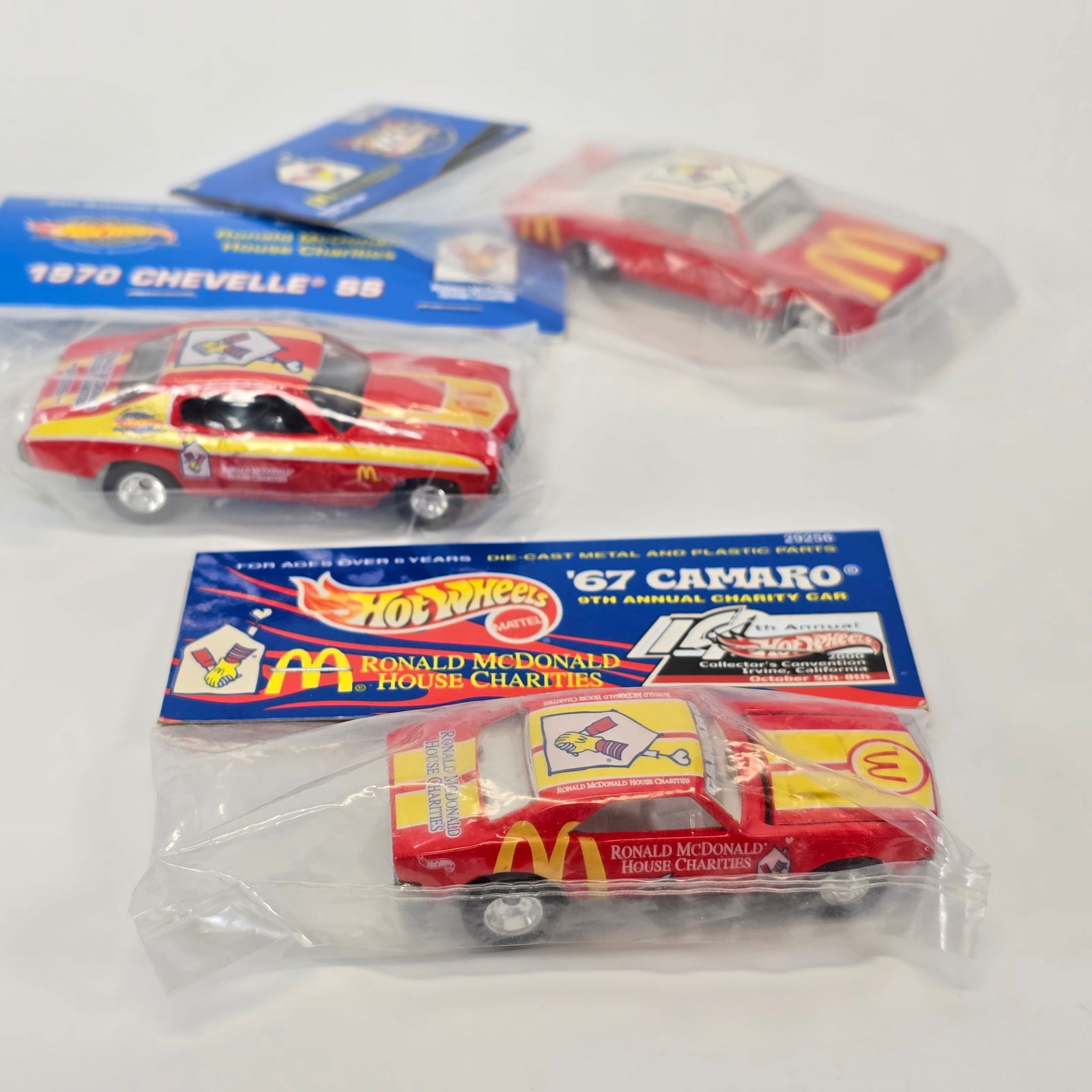 Hot Wheels lot of 3 Convention McDonalds Charity cars (1 of 15)