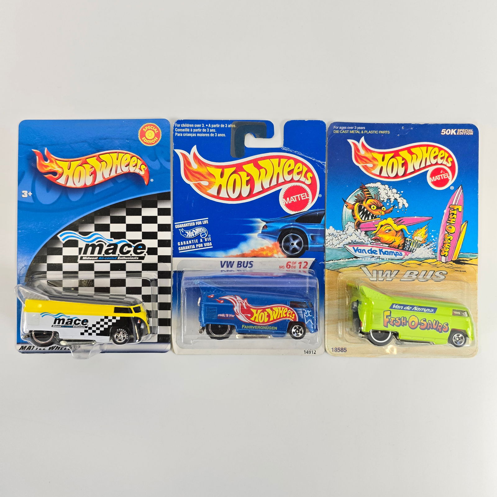 Hot Wheels VW Drag Bus lot of 3 (1 of 20)
