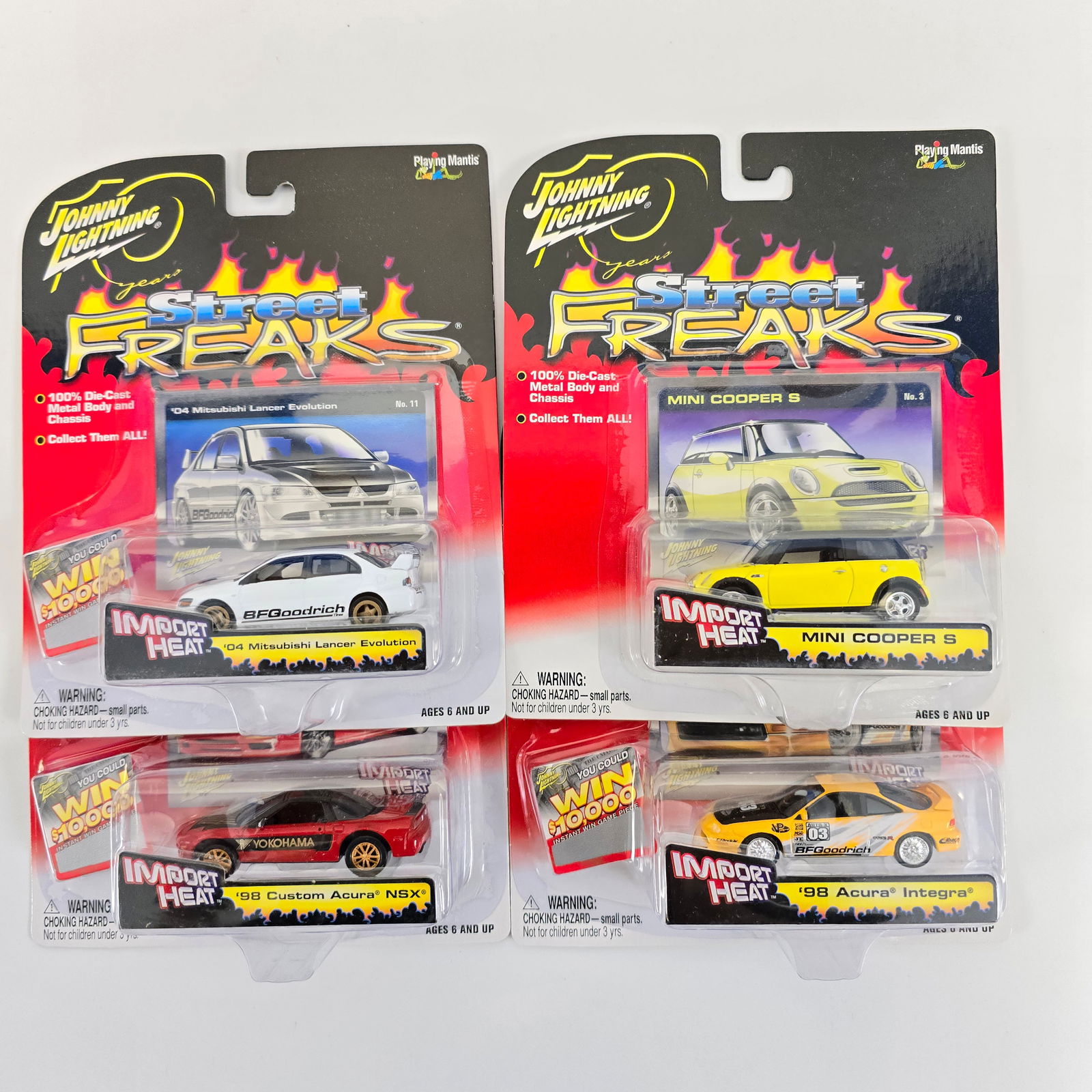 Johnny Lightning lot of 4 Street Freaks Import Heat (1 of 5)