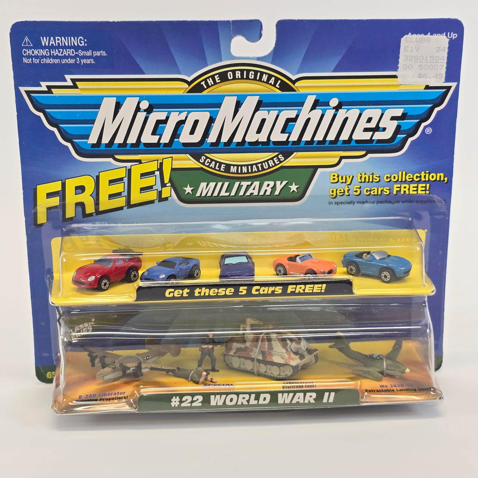 Galoob Micro Machines playset WW2 ft. FREE car tray (1 of 7)