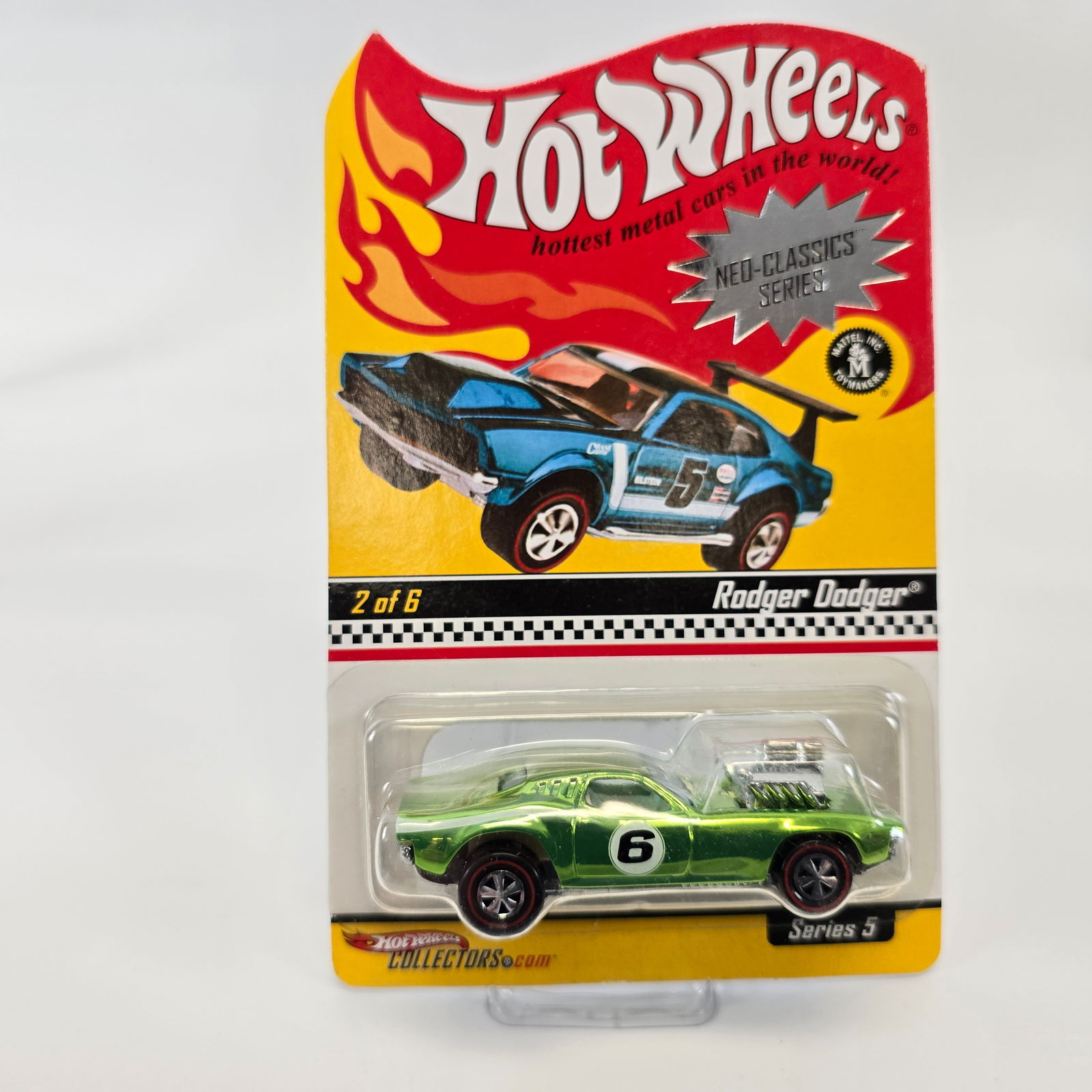 Hot Wheels RLC Rodger Dodger: Hot Wheels RLC Neo Classics Rodger Dodger Card: very good, it does have some wear in the upper right corner as seen in the photos Blister/Bubble: clear, crack free and firmly attached to the card I