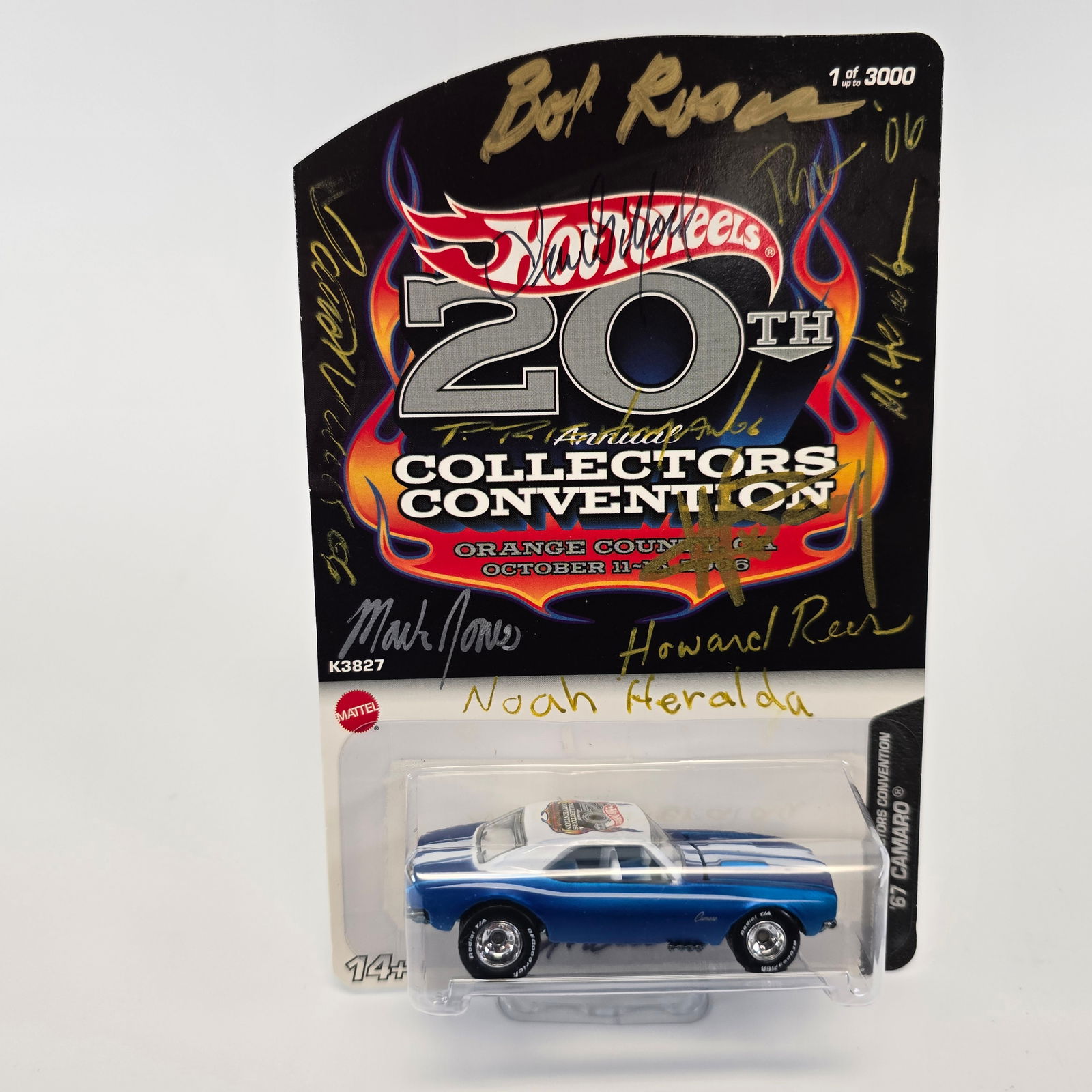 Hot Wheels Signed Collectors Convention '67 Camaro (1 of 7)