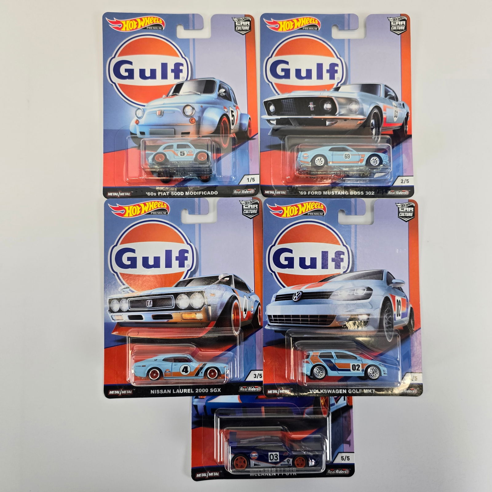 Hot Wheels Gulf Premium set of 5 (1 of 18)