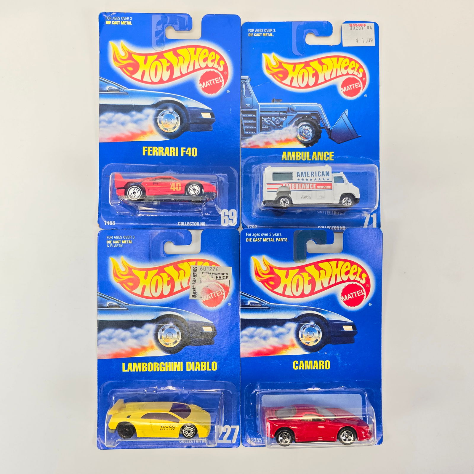 Hot Wheels Numbered Blue Card Lot (1 of 11)