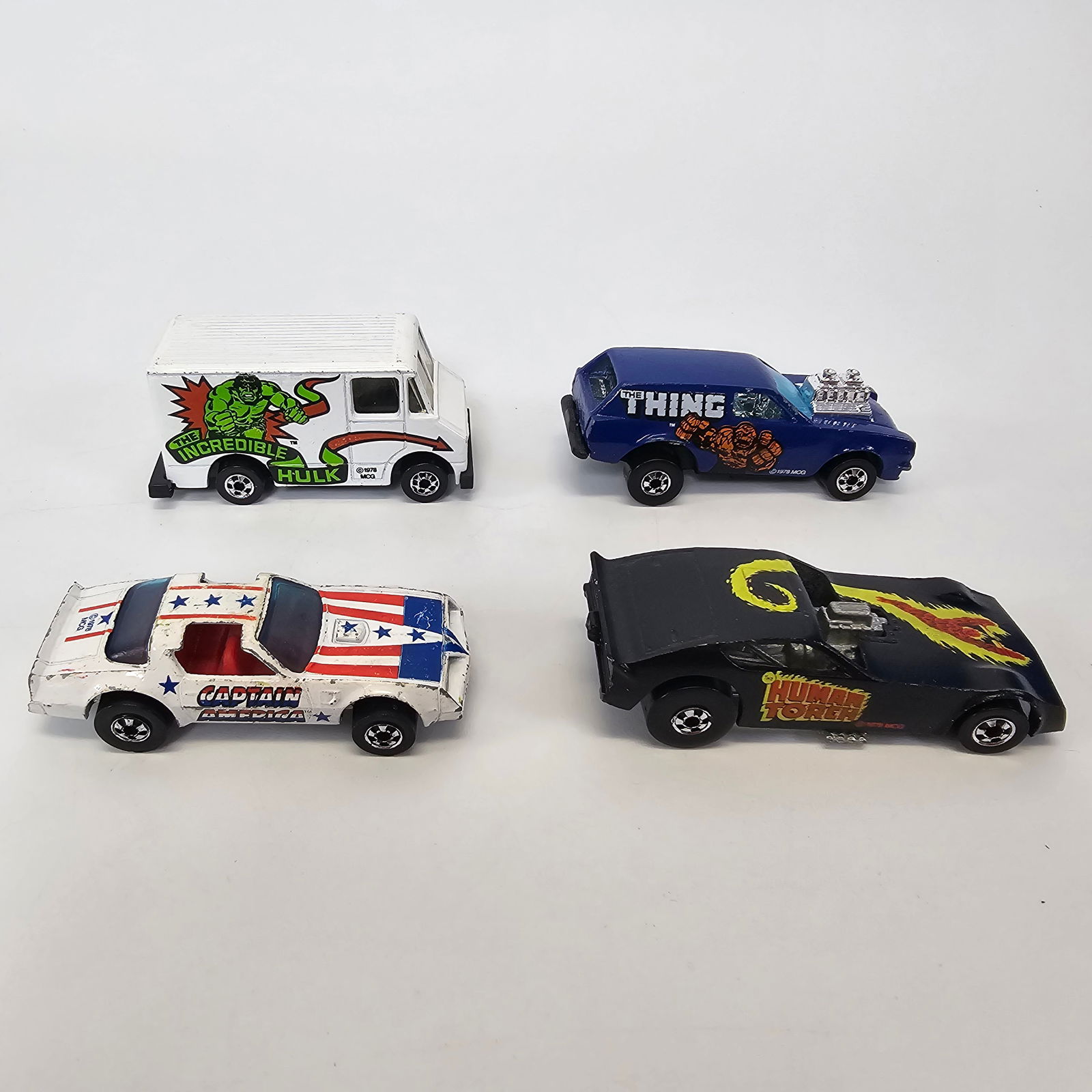 Hot Wheels Lot of 4 Super Hero Blackwalls (1 of 6)