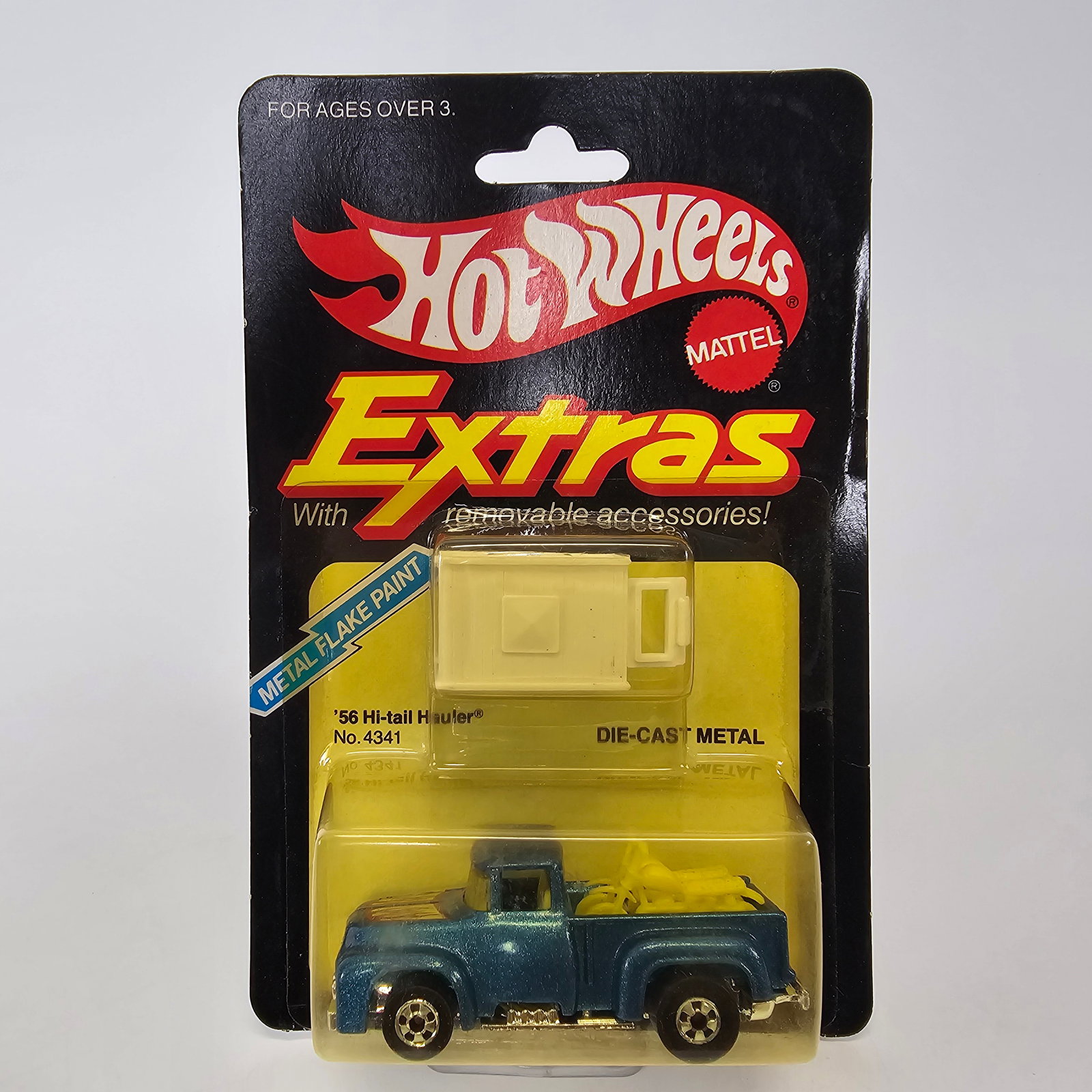 Hot Wheels Extras '56 High Tail Hauler: Hot Wheels Extras '56 Hi Tail Hauler Card: good to excellent with edge and corner wear in spots as seen in photos Blister/Bubble: looks to be very lightly yellowing, crack free and firmly attached to 