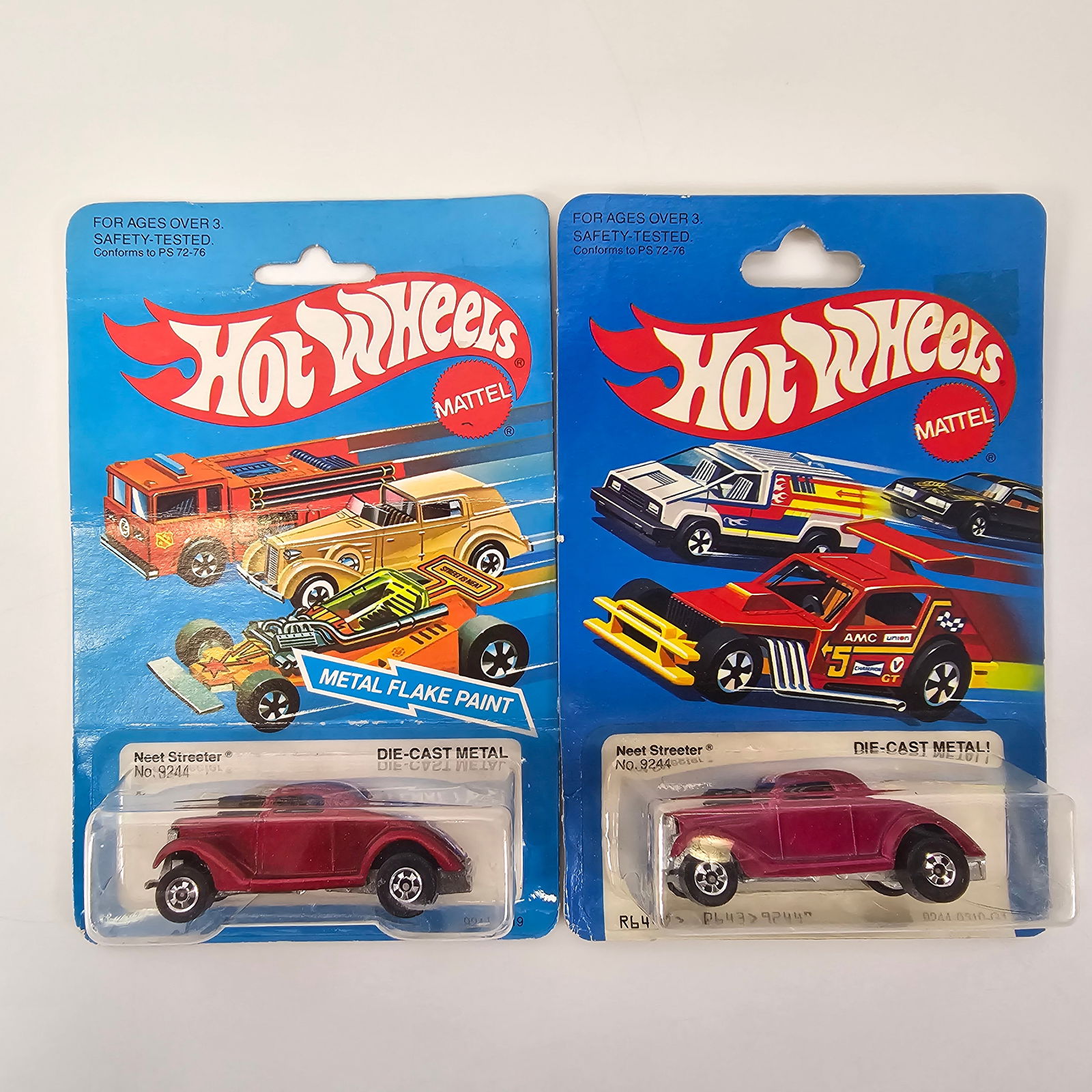 Hot Wheels Lot of 2 Neet Streeter Blue Cards (1 of 8)