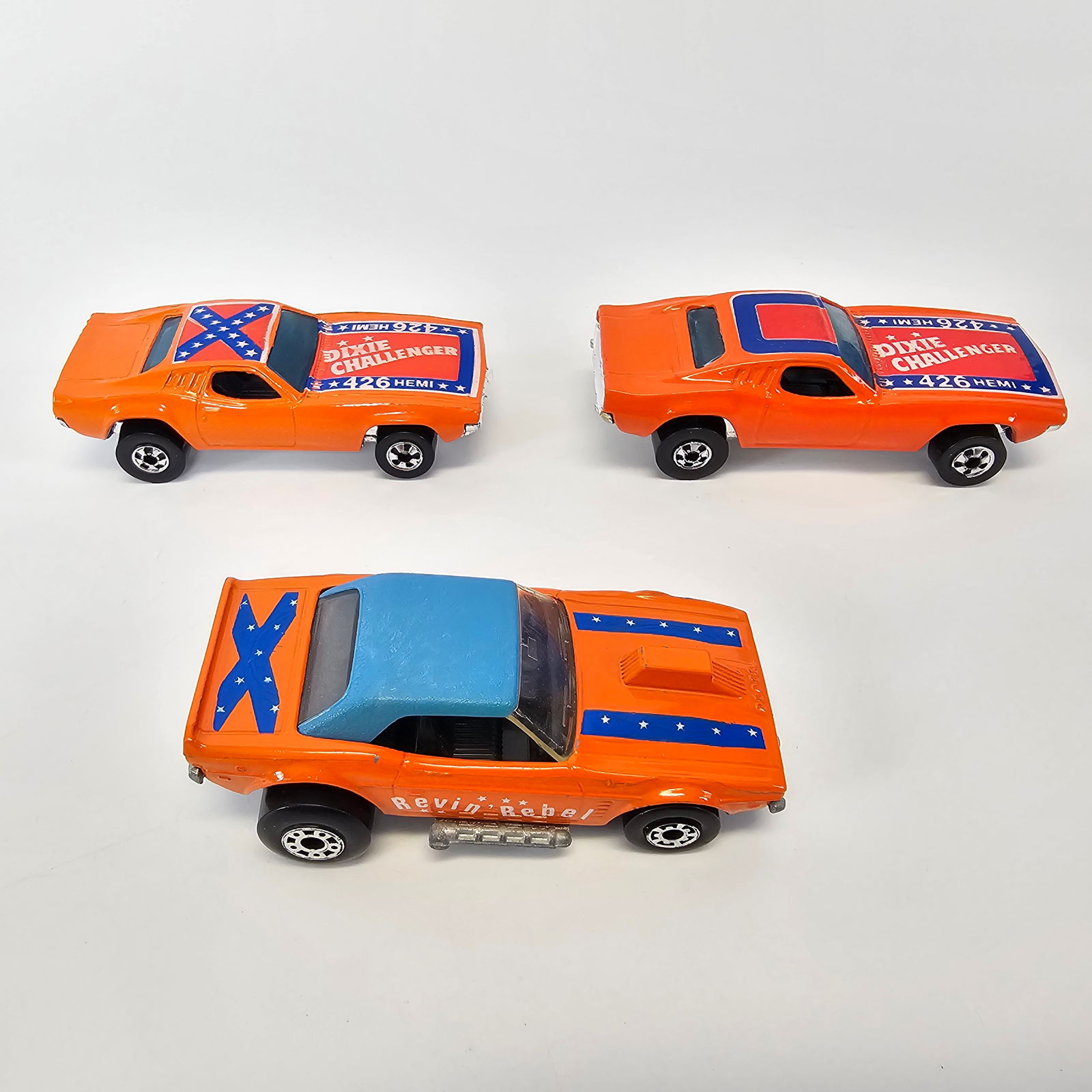 Hot Wheels Lot of 3 Dixie Challengers (1 of 5)