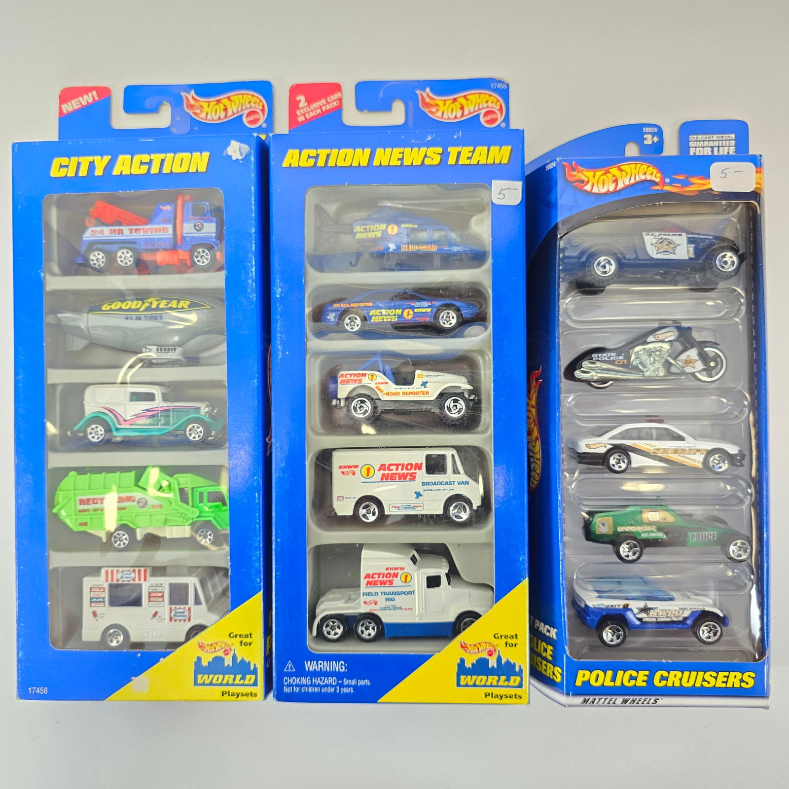 Hot Wheels Lot of 3 5-Packs (1 of 6)