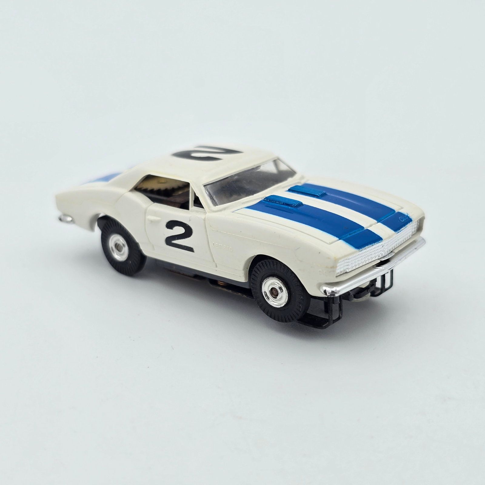 Aurora T-Jet Camaro HO Slot Car: Aurora T-Jet Wild Ones Camaro HO Slot Car Car is excellent, great chrome, wheels and body, pickup shoes show light wear