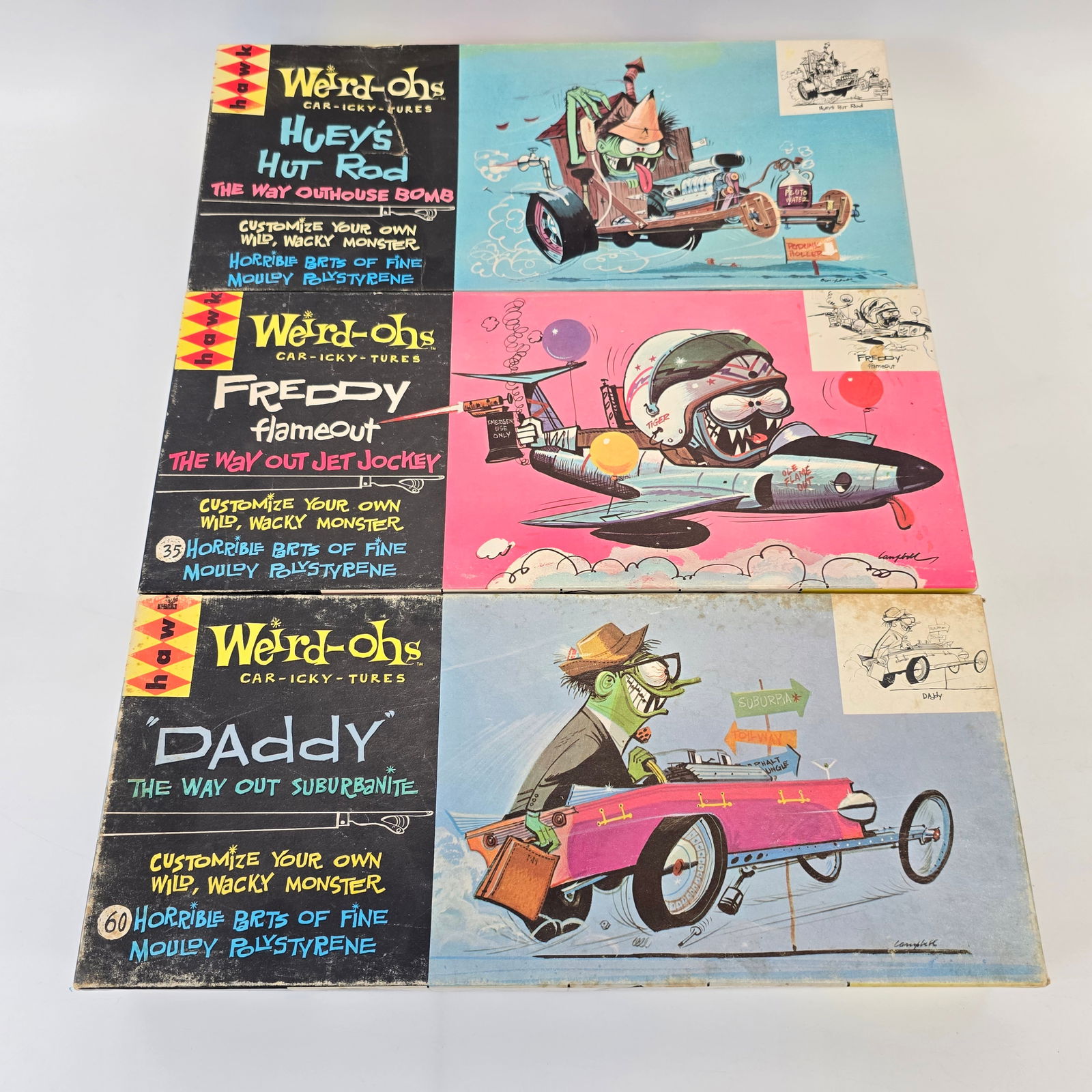 Vintage Hawk Weird-ohs Model Kit Lot of (3) (1 of 5)