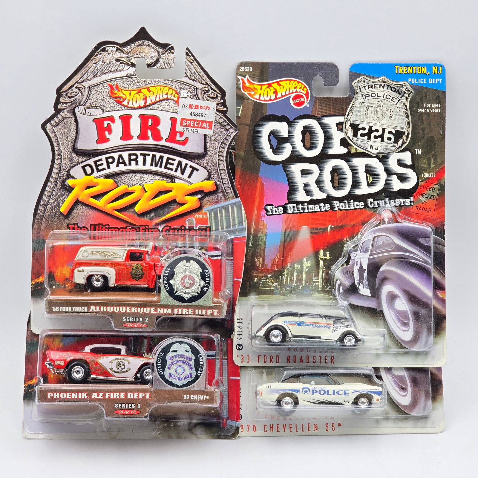 Hot Wheels Cop Rods & Fire Rods (1 of 11)
