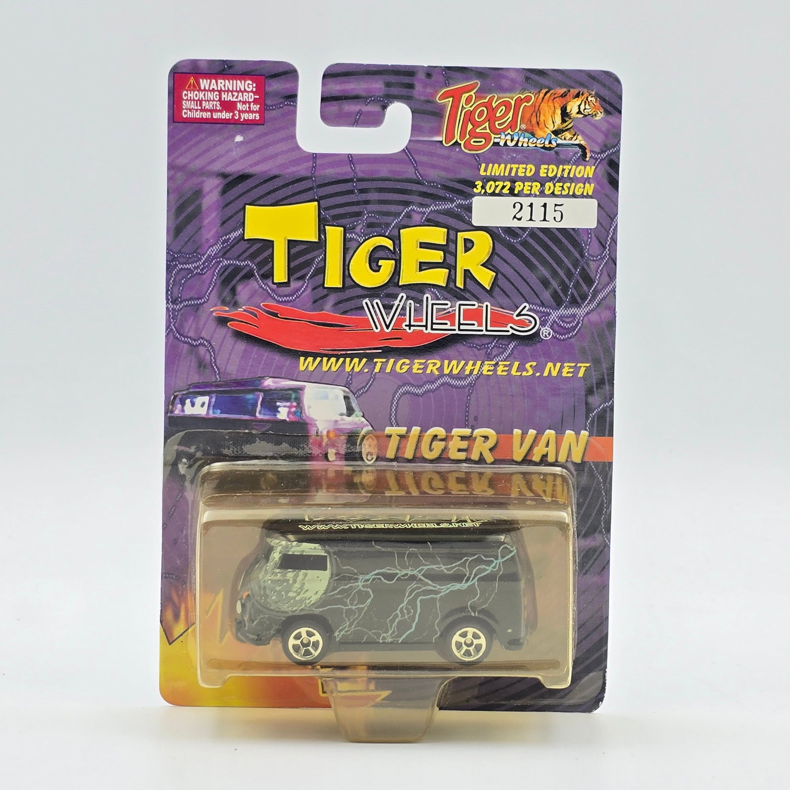 Tiger Wheels VW Bus: Tiger Wheels Puerto Rico, Tiger Van VW Bus Limited Edition #2115/3072 Car- appears new in blister Blister- clear and firmly attached to card, some yellowing Card- overall good condition, little to no 
