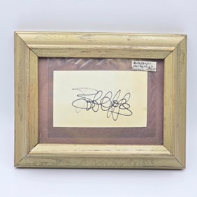 Framed Bob Hope Signature
