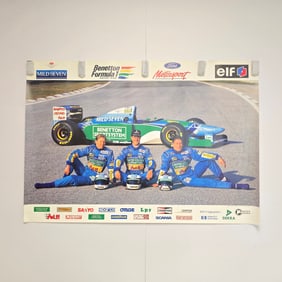 Benetton Team Racing Poster