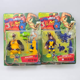 Earthworm Jim Figures Pair