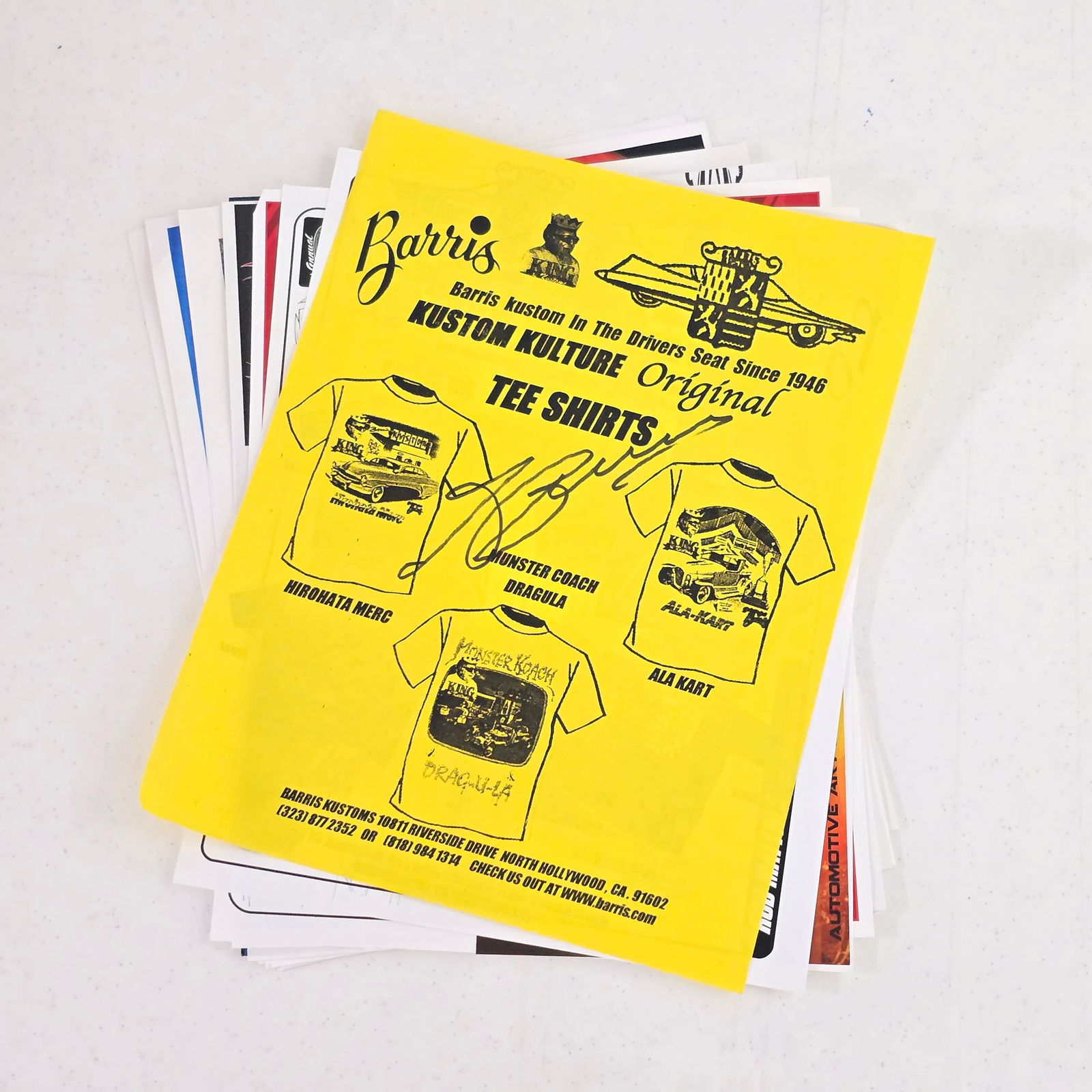 Lot of Signed Diecast Posters (1 of 20)