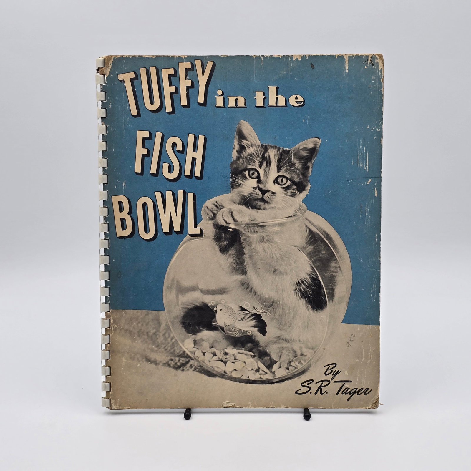 1948 Tuffy Children's Book: Incredibly rare children's photo book Tuffy in the Fishbowl by SR Tager. Published in 1948. Book appears to be in overall good shape with some wear to edges/cover and slight discoloring to pages &