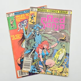 Pair of vintage Marvel Comics