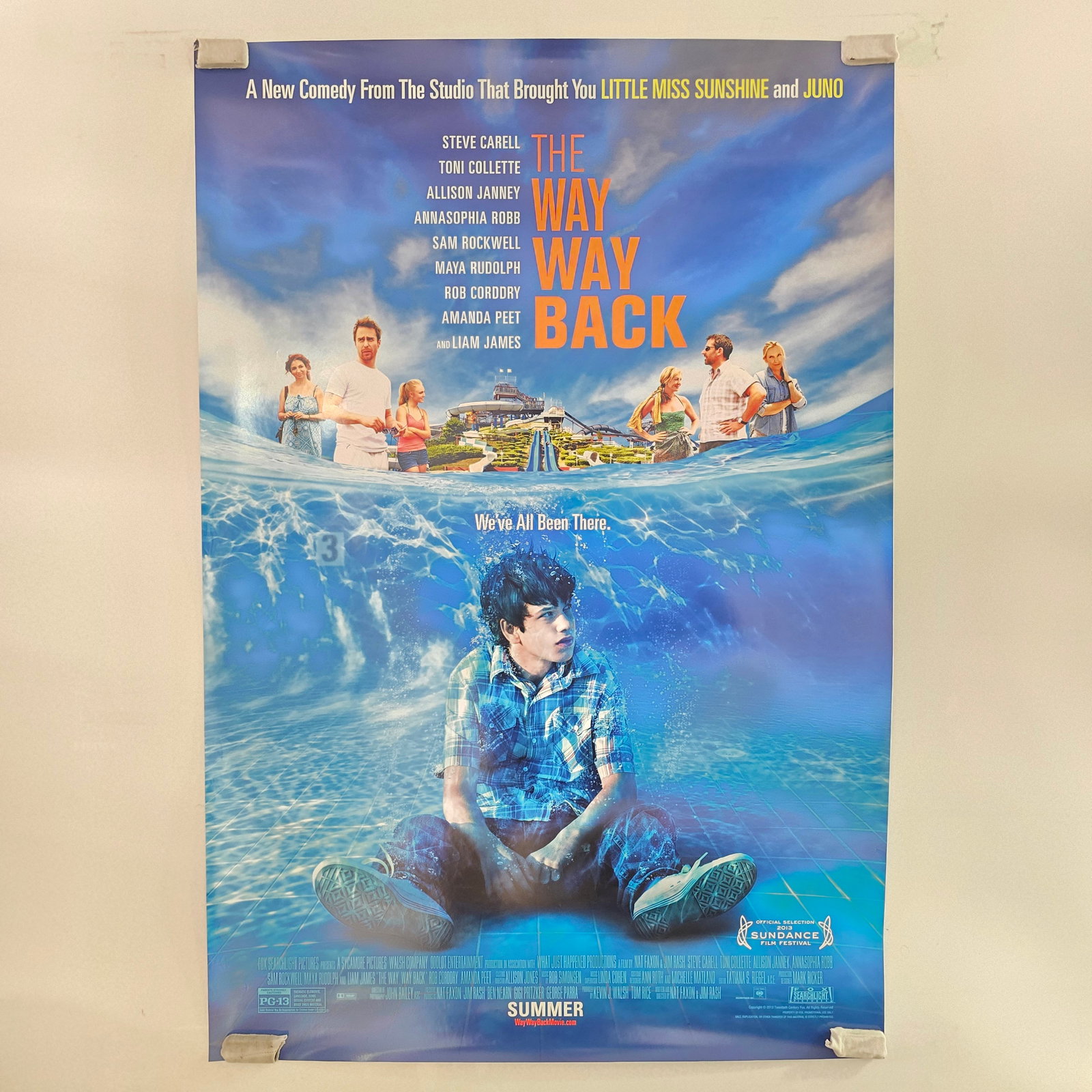 Way Way Back Movie Poster: 2013 The Way Way Back 1 Sheet Rolled Movie Poster Poster appears in good condition little to no wear 