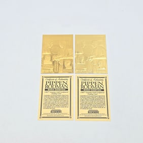 Pair of 23k Gold Foil Rodman/Pippin