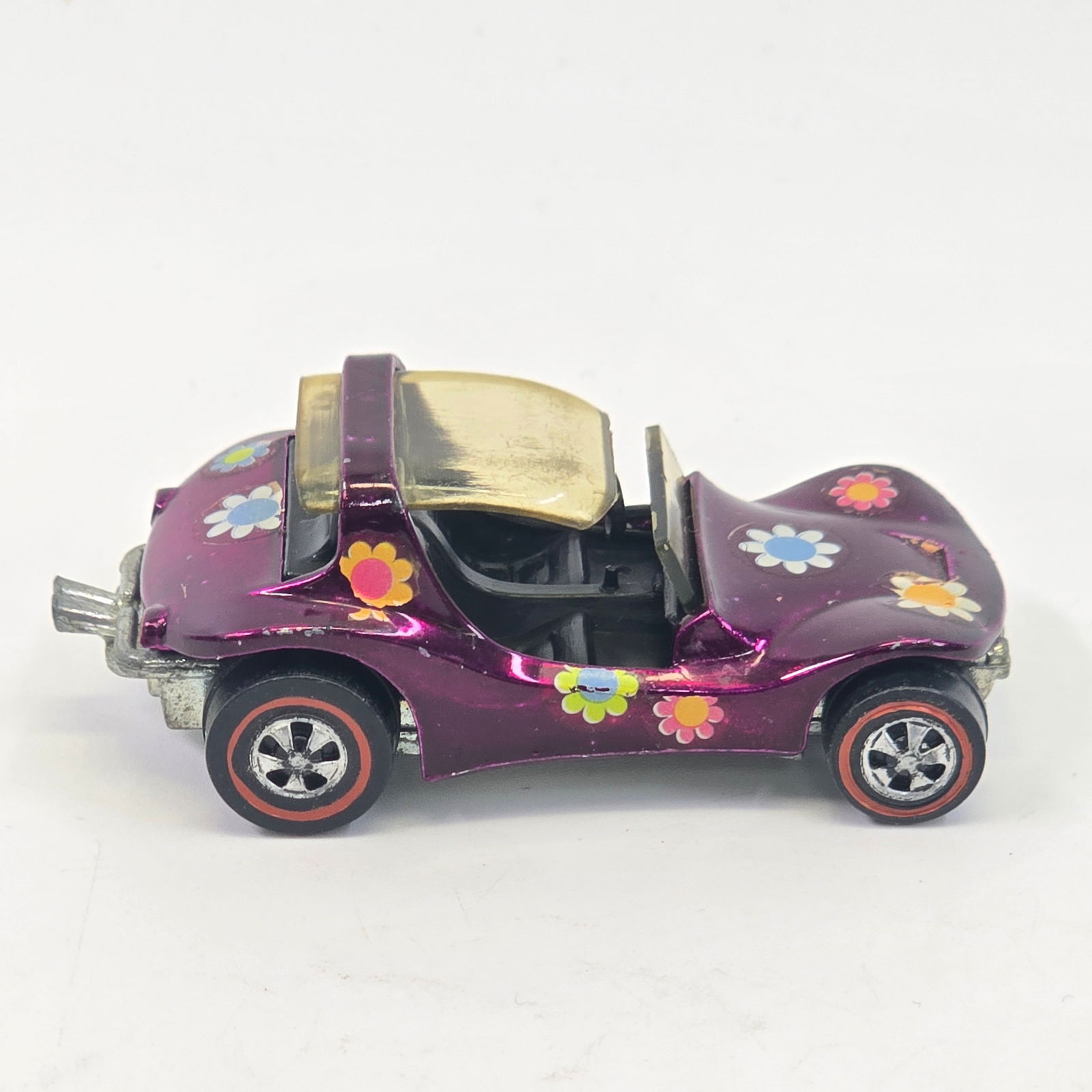 Hot Wheels Redline 1969 Dune Daddy, Blue With Flowers Made