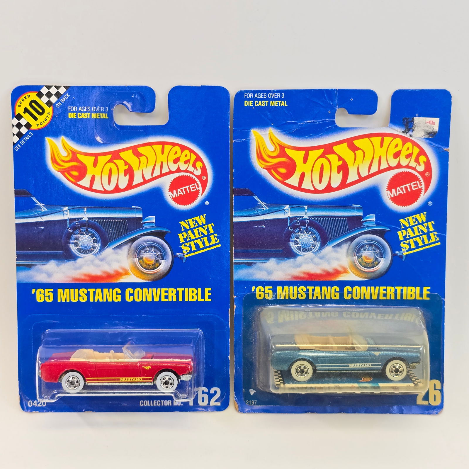 Hot Wheels blue card Mustang pair (1 of 6)