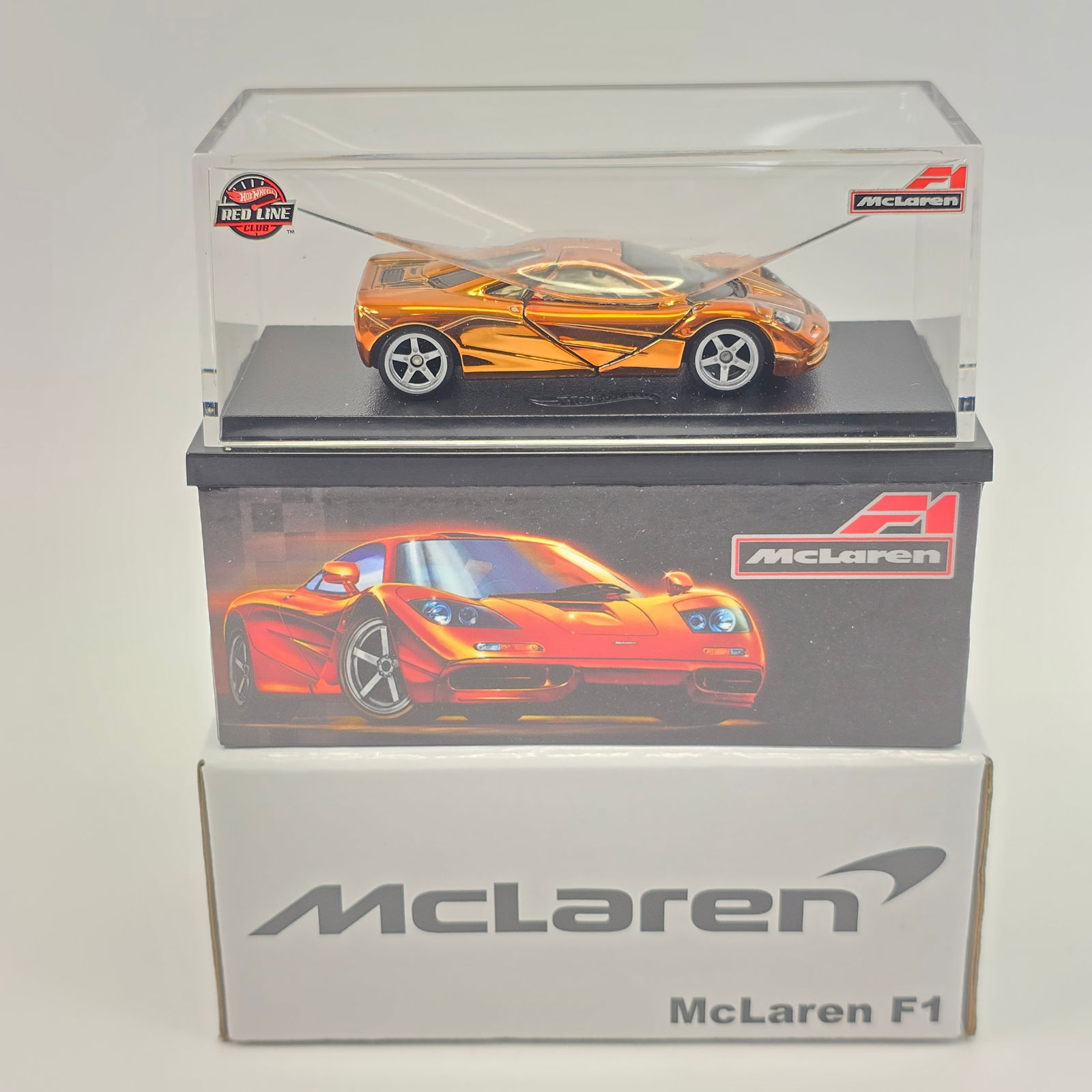 Hot Wheels RLC McLaren: Hot Wheels RLC OC Orange McLaren F1 Car(s) - excellent with no issues Card/Boxes (s) - Boxes are excellent with no issues of note blister/case(s) - clear, crack free original box - excellent bu